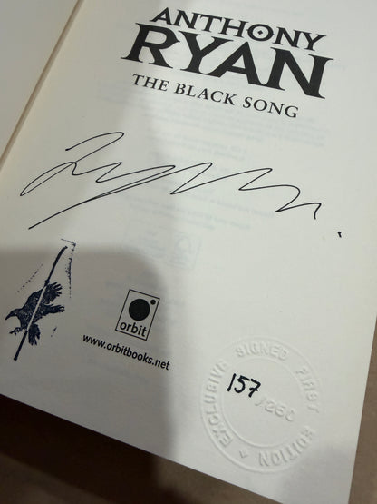 THE BLACK SONG 1st eng Signed & #'d