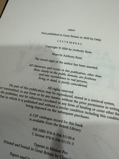 THE BLACK SONG 1st eng Signed & #'d