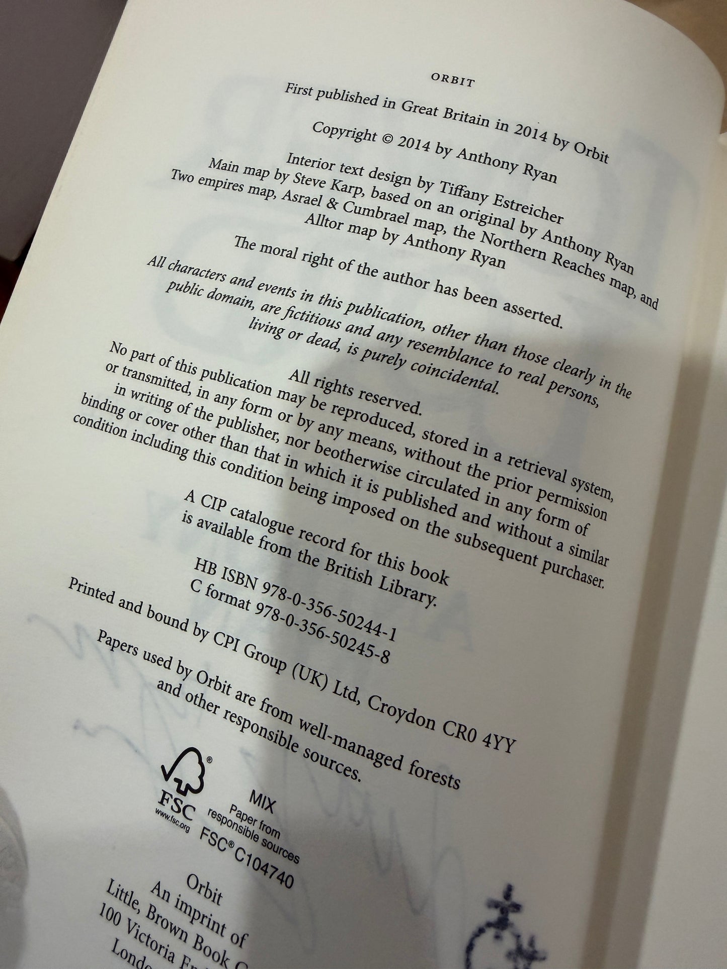 Tower Lord 1st eng Signed & #'