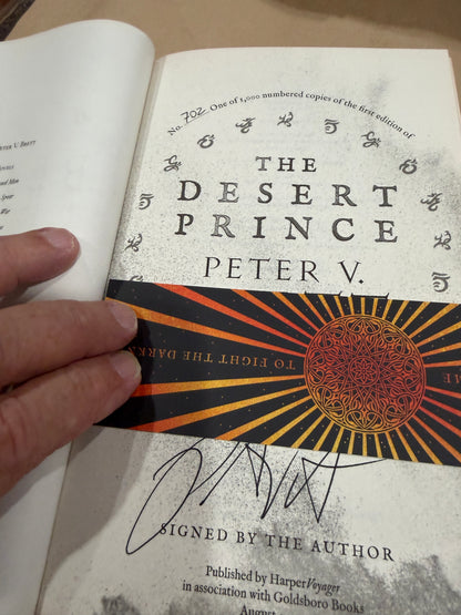 The Desert Prince ( signed and #'d 1st UK and bookmark)