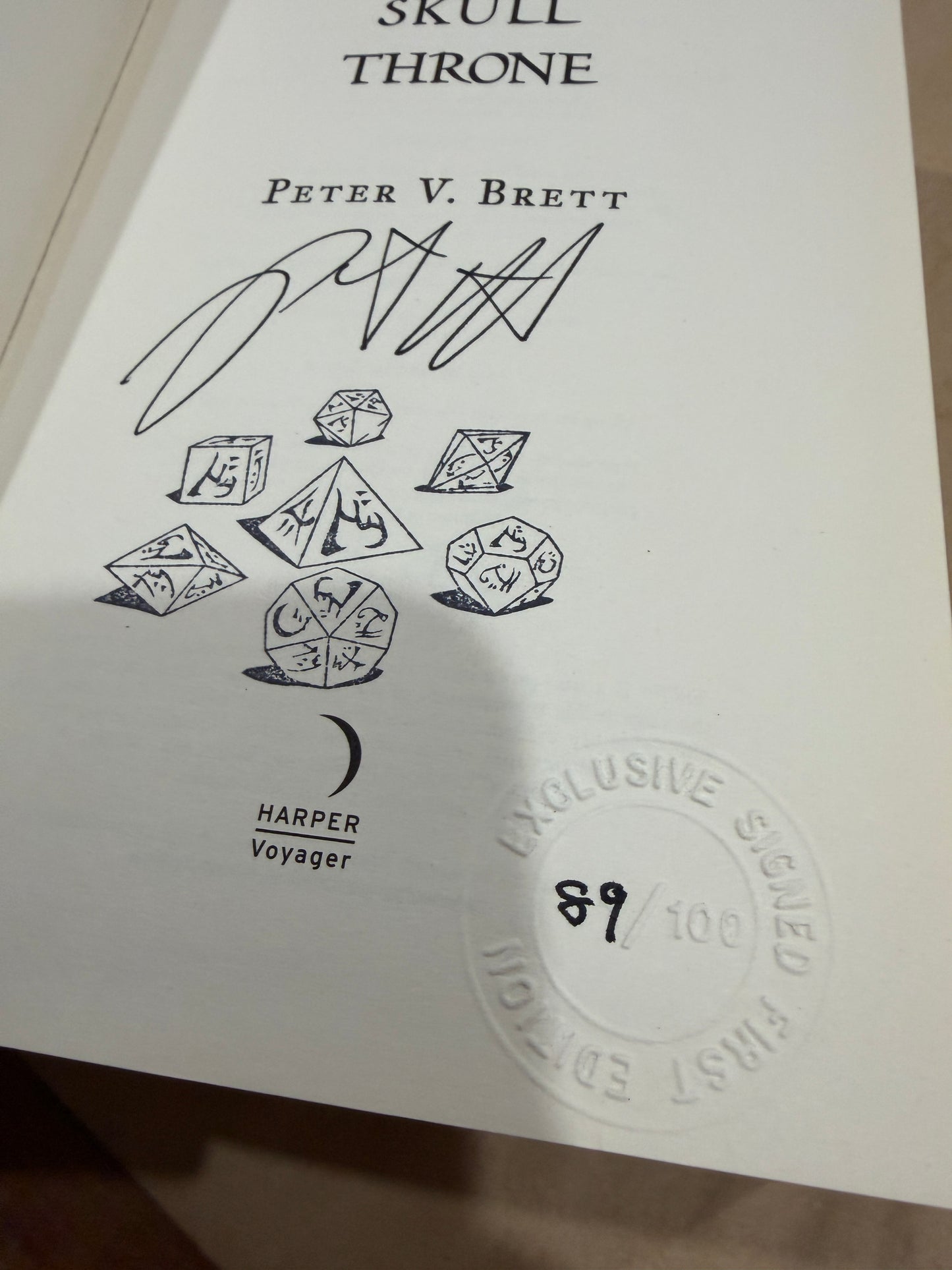 The Skull Throne ( signed and #'d 1st UK )