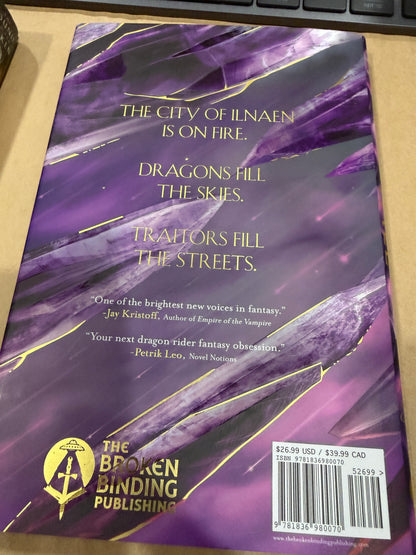 Of Blood and Fire & The Fall ( 2 seperate books) each signed 1st
