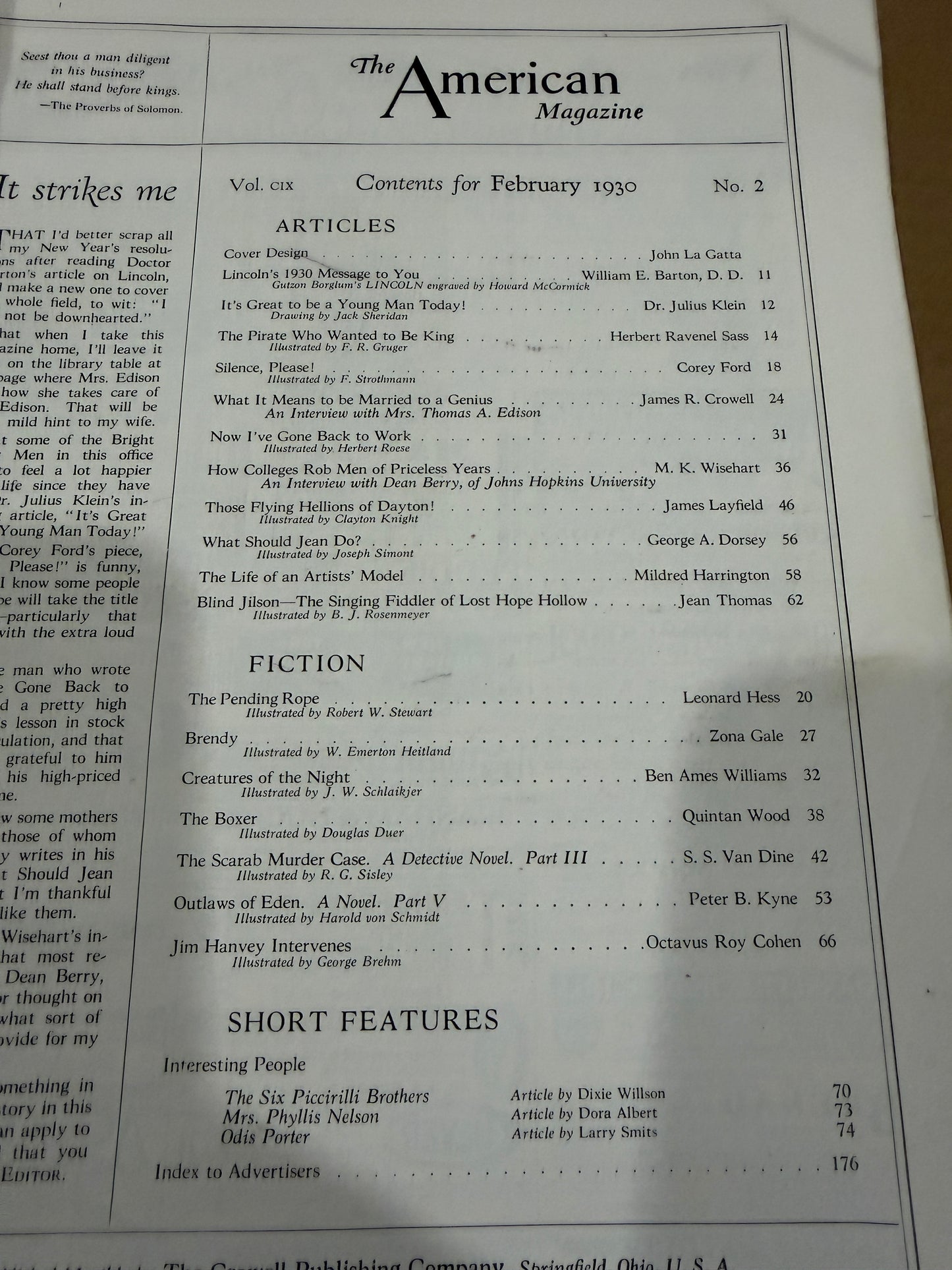 The American Magazine Feb 1930