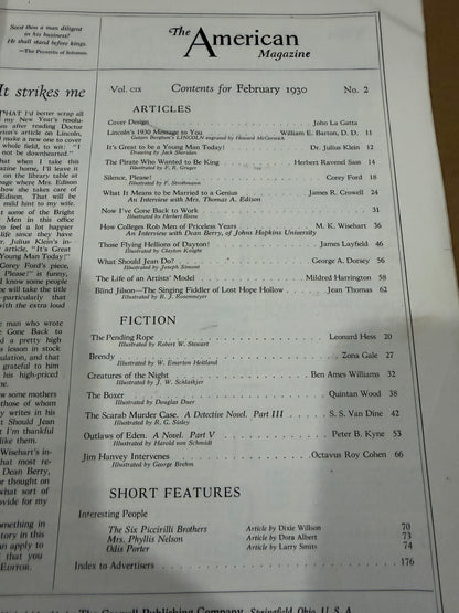 The American Magazine Feb 1930