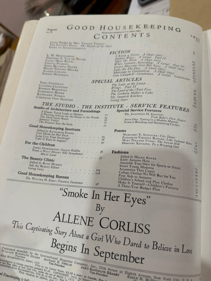 Good Housekeeping August  1935