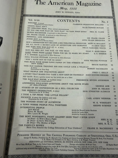 The American Magazine May 1922