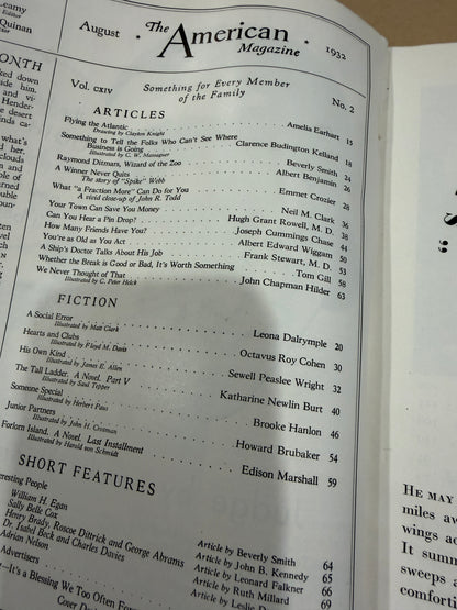 The American Magazine August 1932