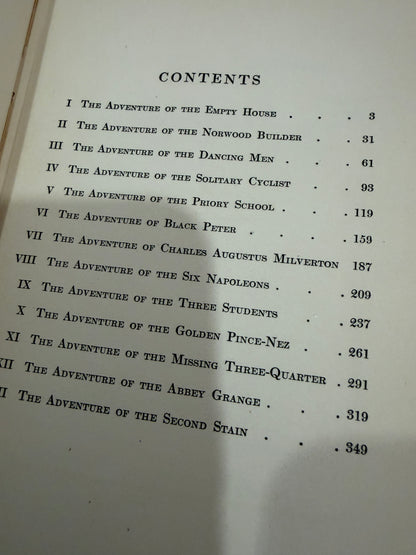 The Return of Sherlock Holmes ( 1st us edition)