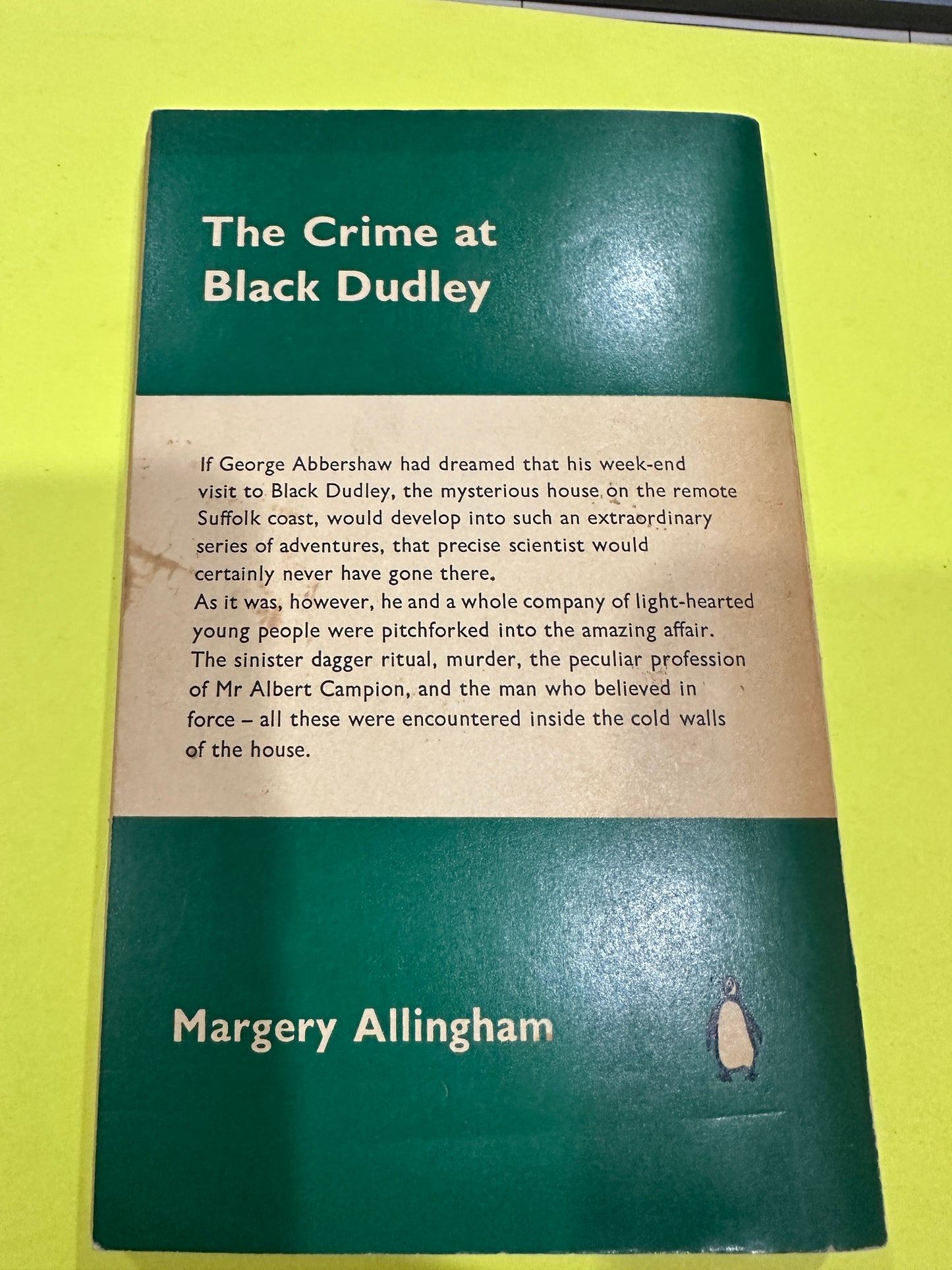 The Crime at Black Dudley Margery Allingham sc Penguin