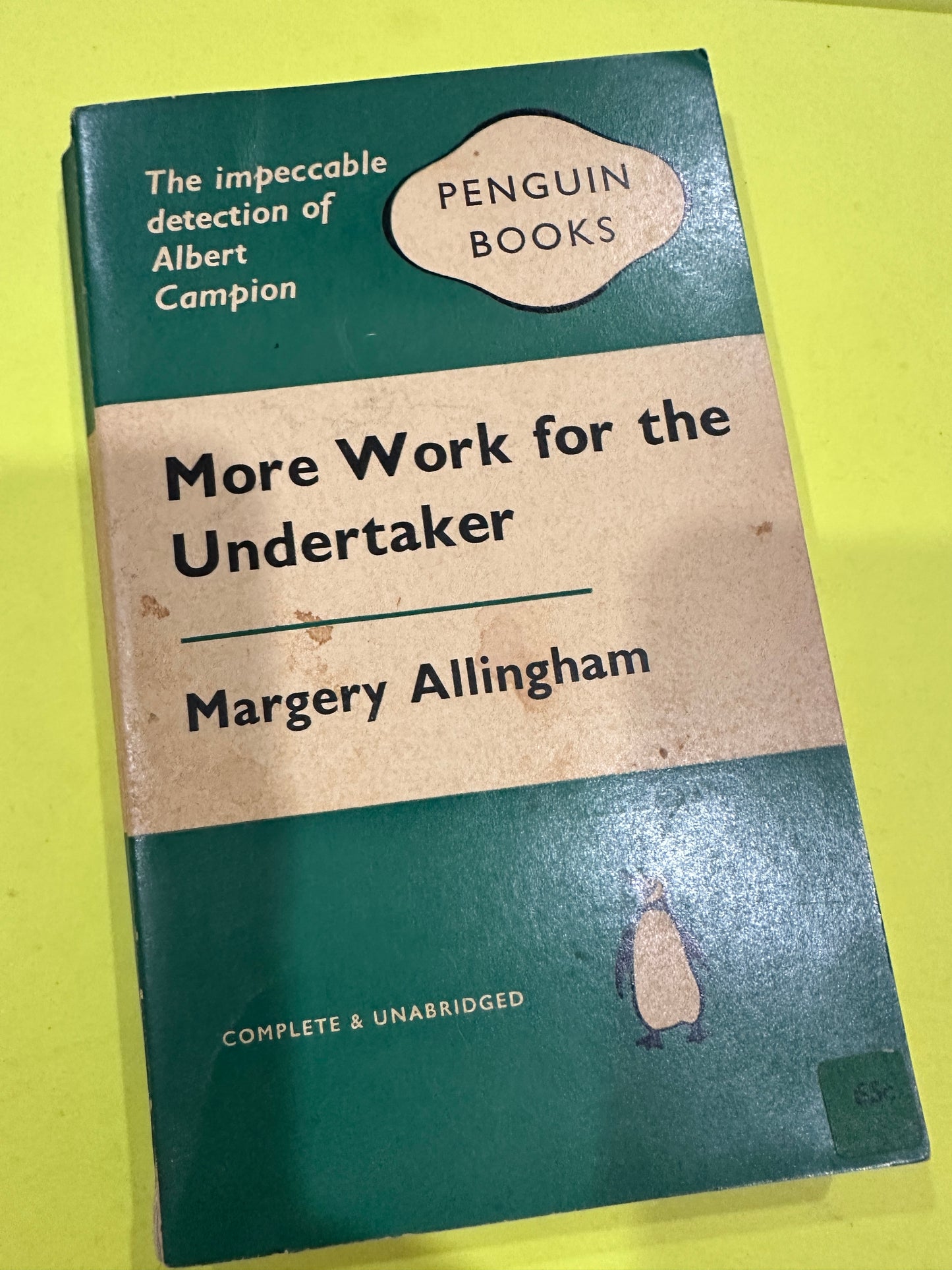 More Work for the Undertaker Margery Allingham sc Penguin