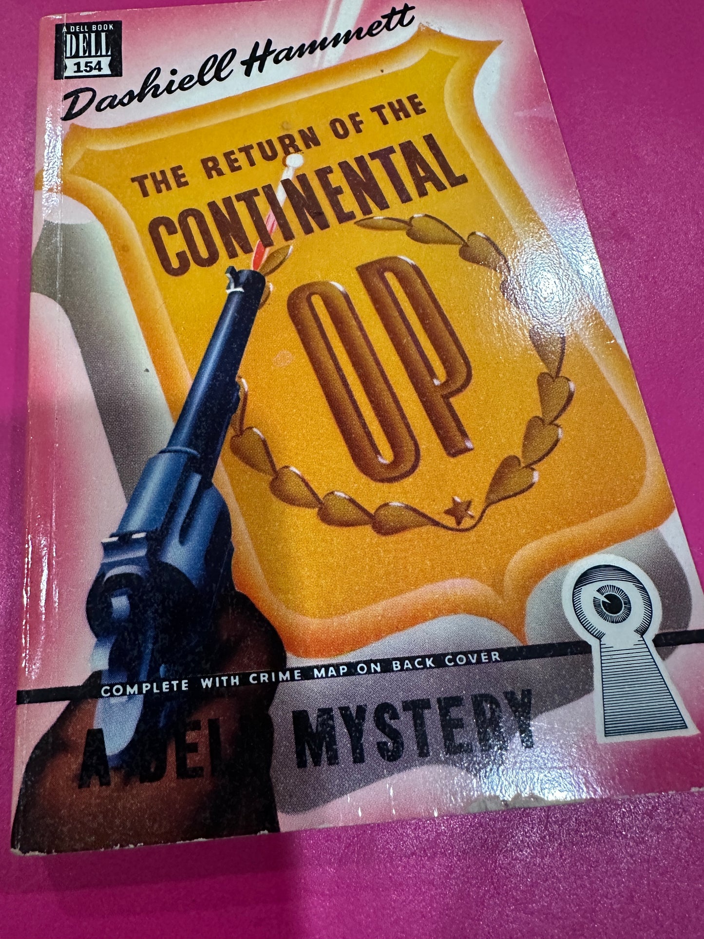 The Return of the Continental Op by Dashiell Hammett  Dell Mapback