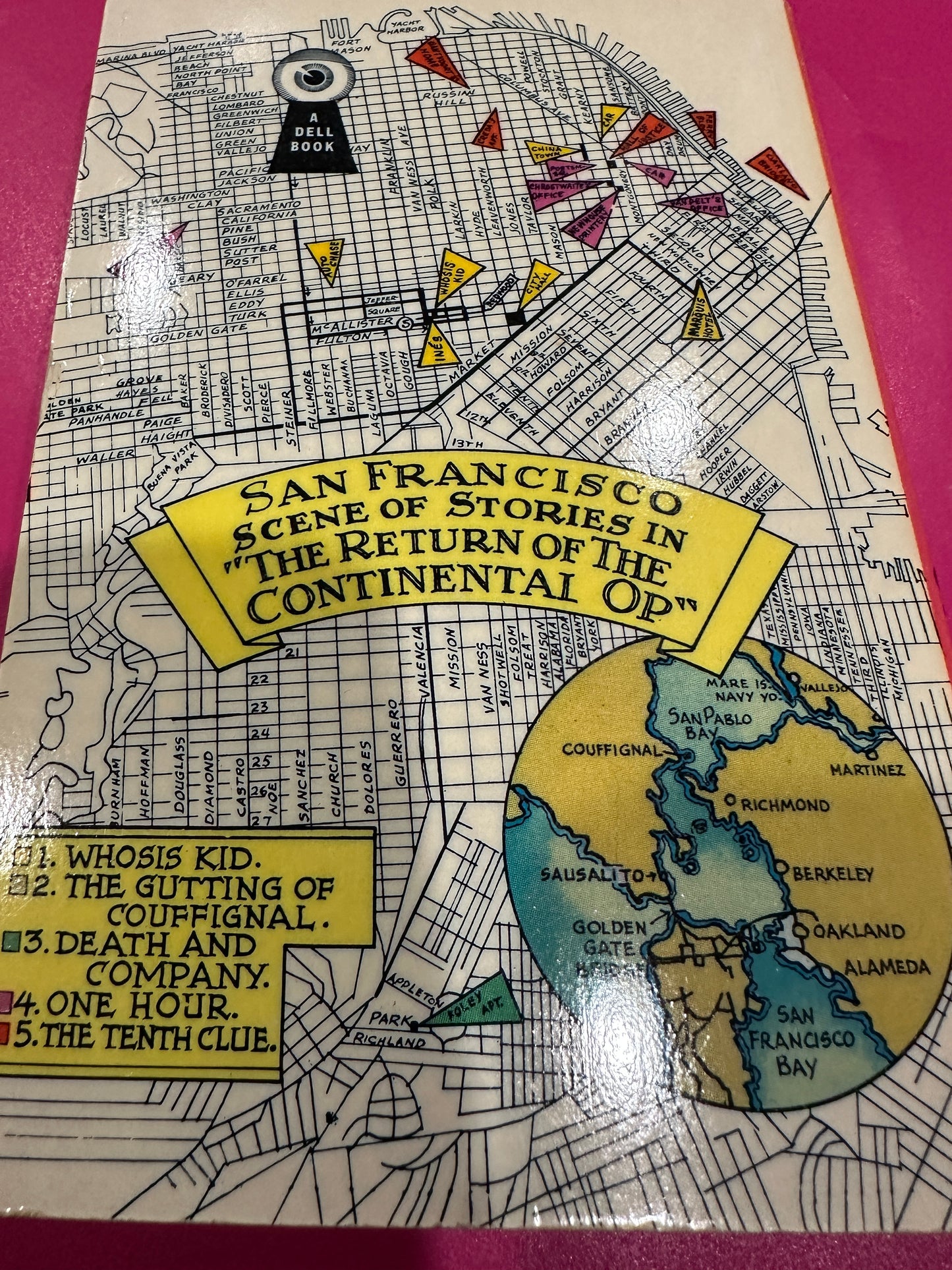 The Return of the Continental Op by Dashiell Hammett  Dell Mapback