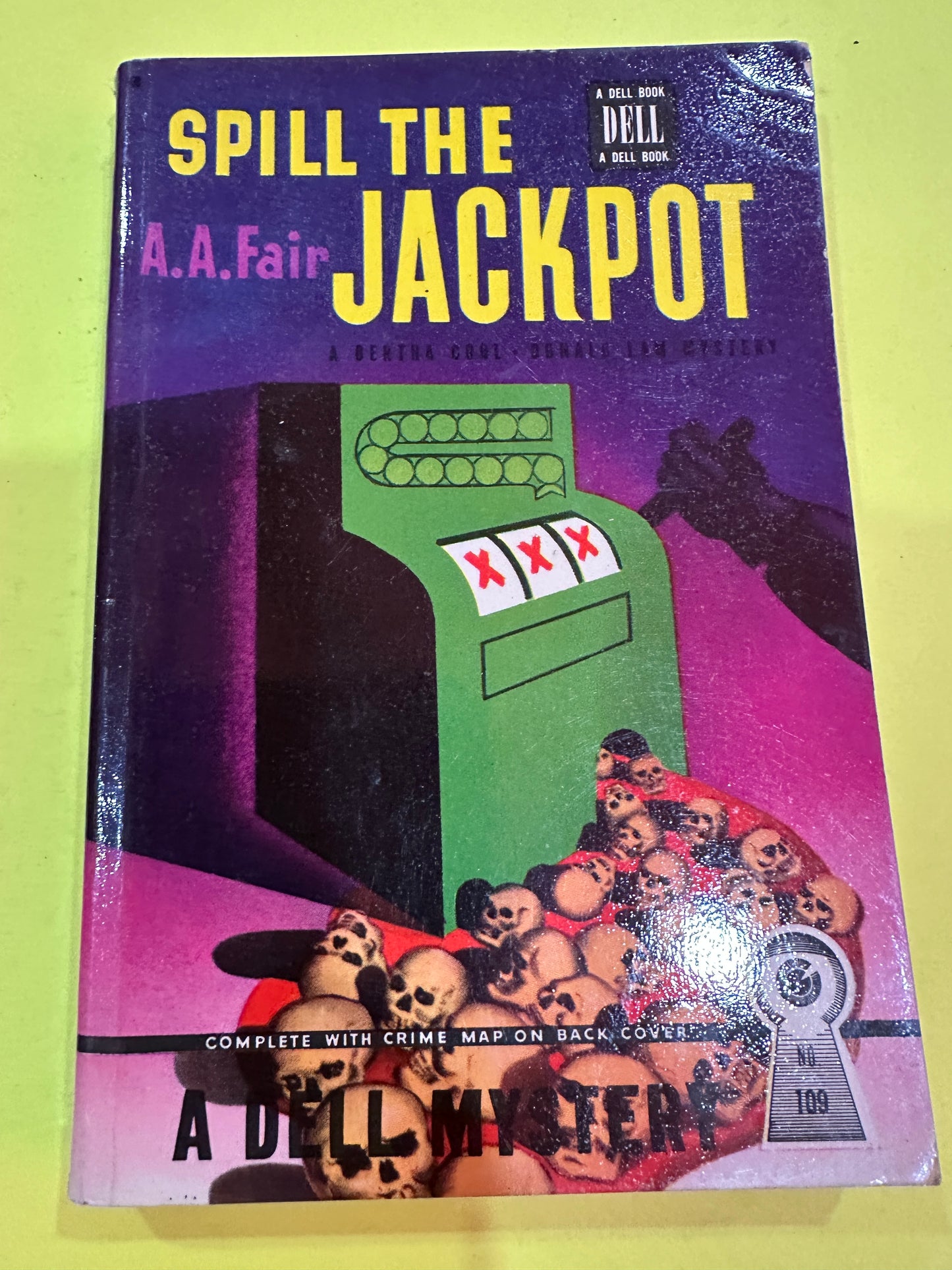 Spill the Jackpot by A.A. Fair DELL MAPBACK Fine