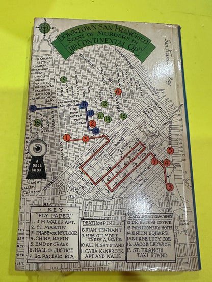 The Continental Op by Dashiell Hammett DELL MAPBACK