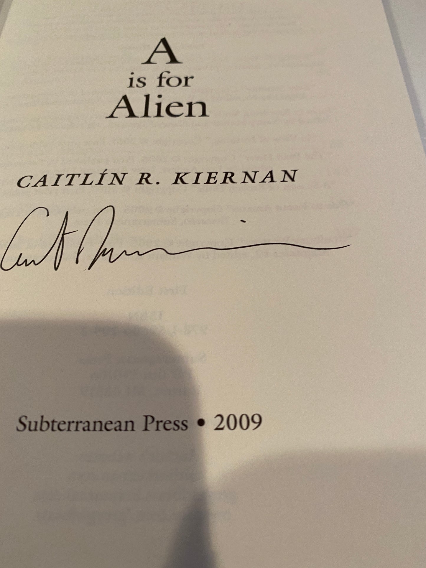 A is for ALIEN