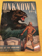 Street & Smith  UNKNOWN magazine1st appearance Raymond Chandler THE BRONZE DOOR