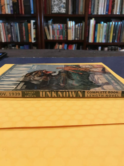 Street & Smith  UNKNOWN magazine1st appearance Raymond Chandler THE BRONZE DOOR