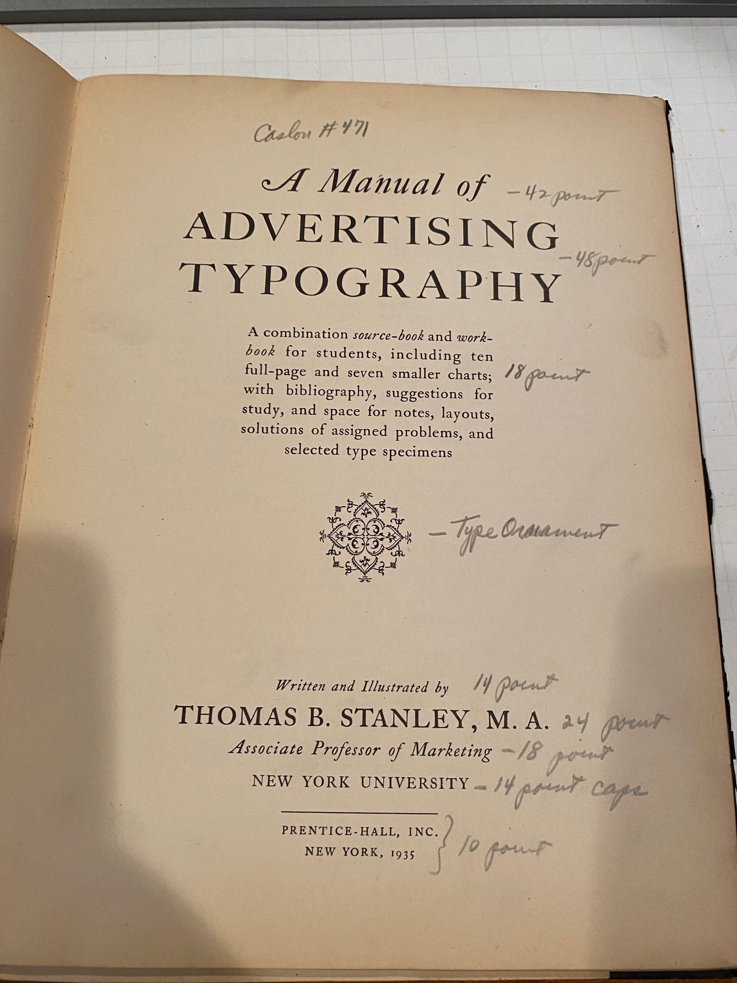 A MANUAL OF ADVERTISING TYPOGRAPHY