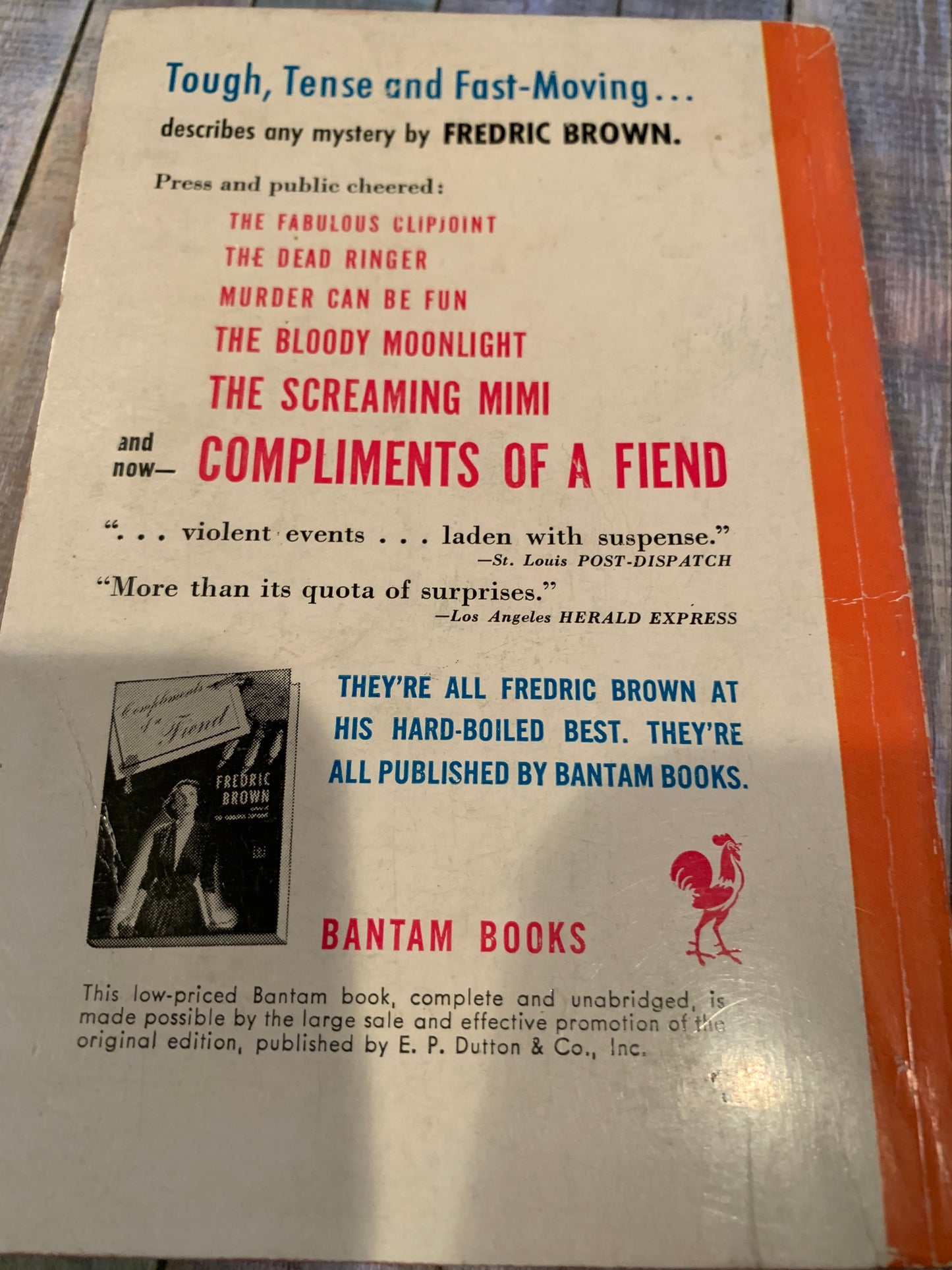 COMPLIMENTS OF A FIEND