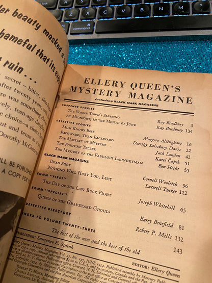 Ellery Queen Mystery Magazine June 1954 Vol 24 #127