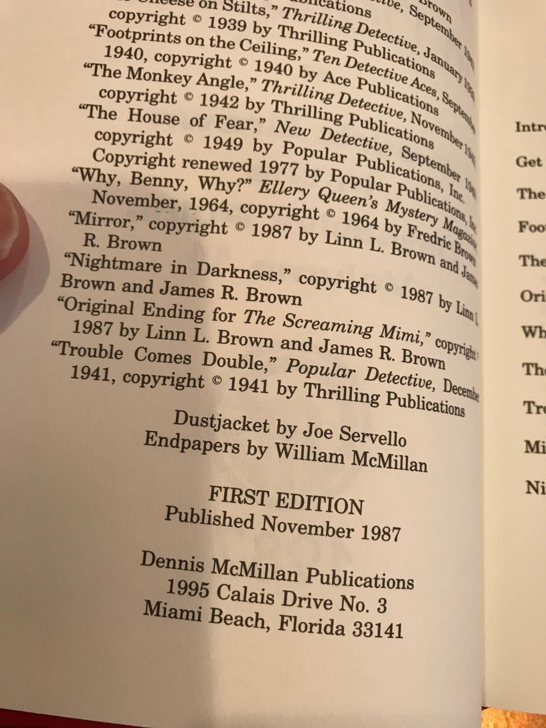 NIGHTMARE IN DARKNESS by Fredric Brown