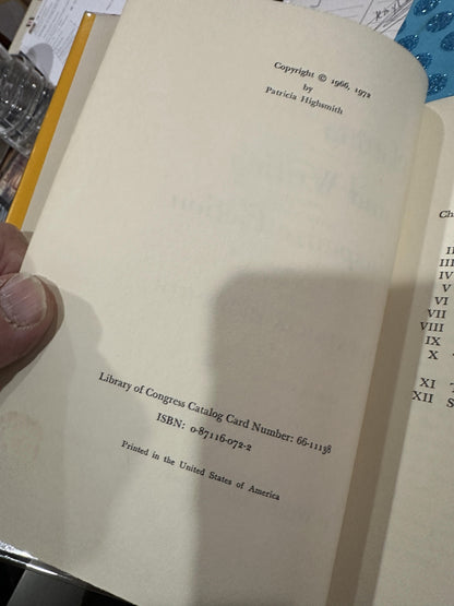 Plotting and Writing Suspense Fiction by Patricia Highsmith