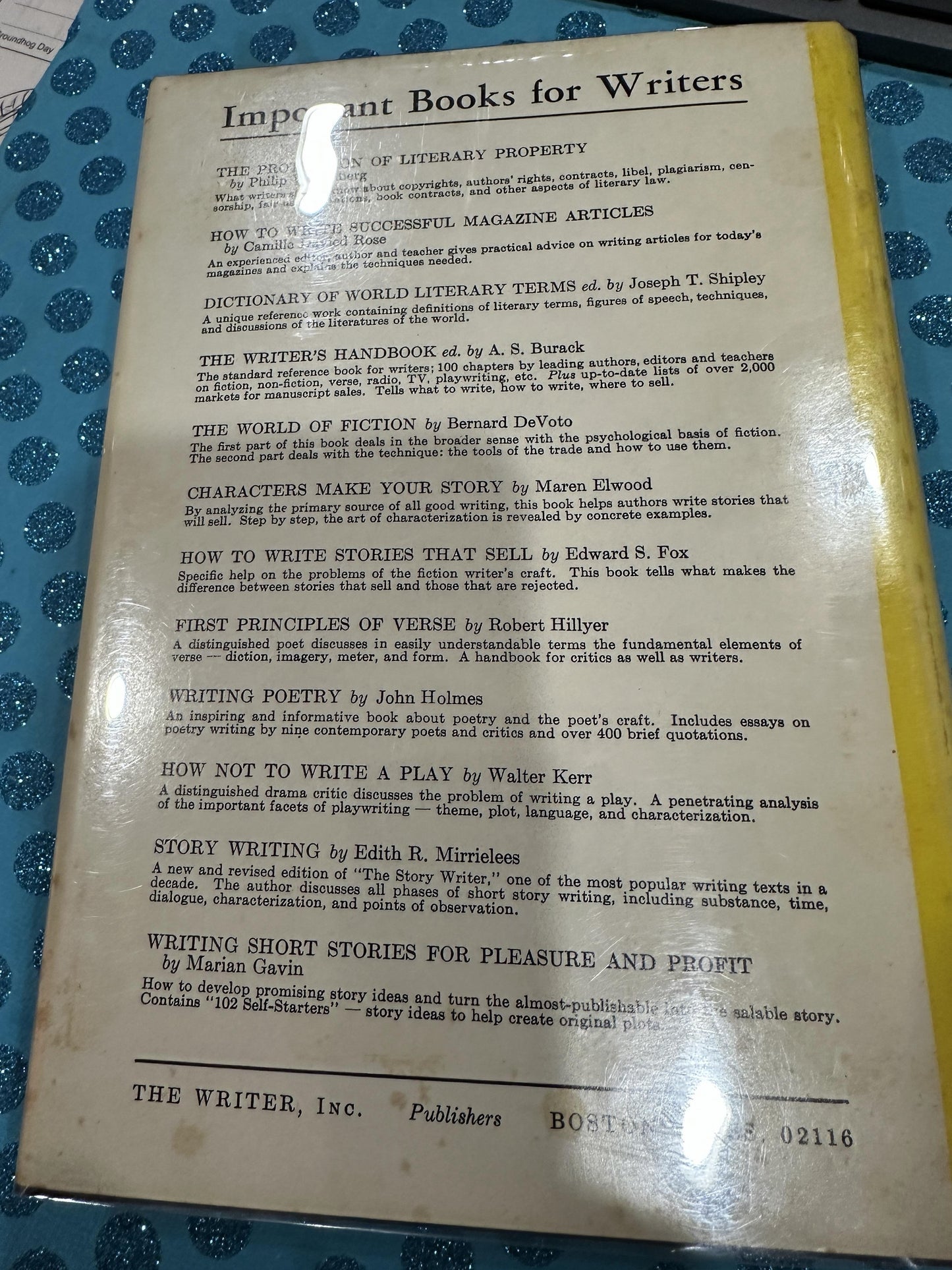 Plotting and Writing Suspense Fiction by Patricia Highsmith