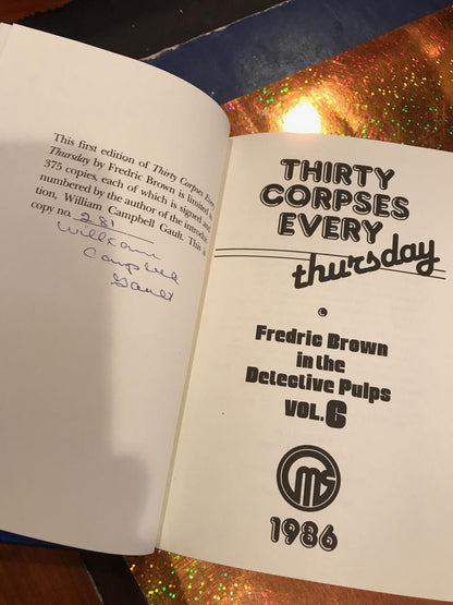 Thirty Corpses Every Thursday by Fredric Brown