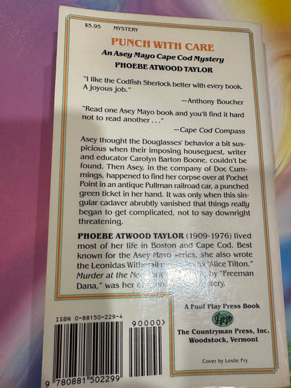 PUNCH WITH CARE by Phoebe Atwood Taylor