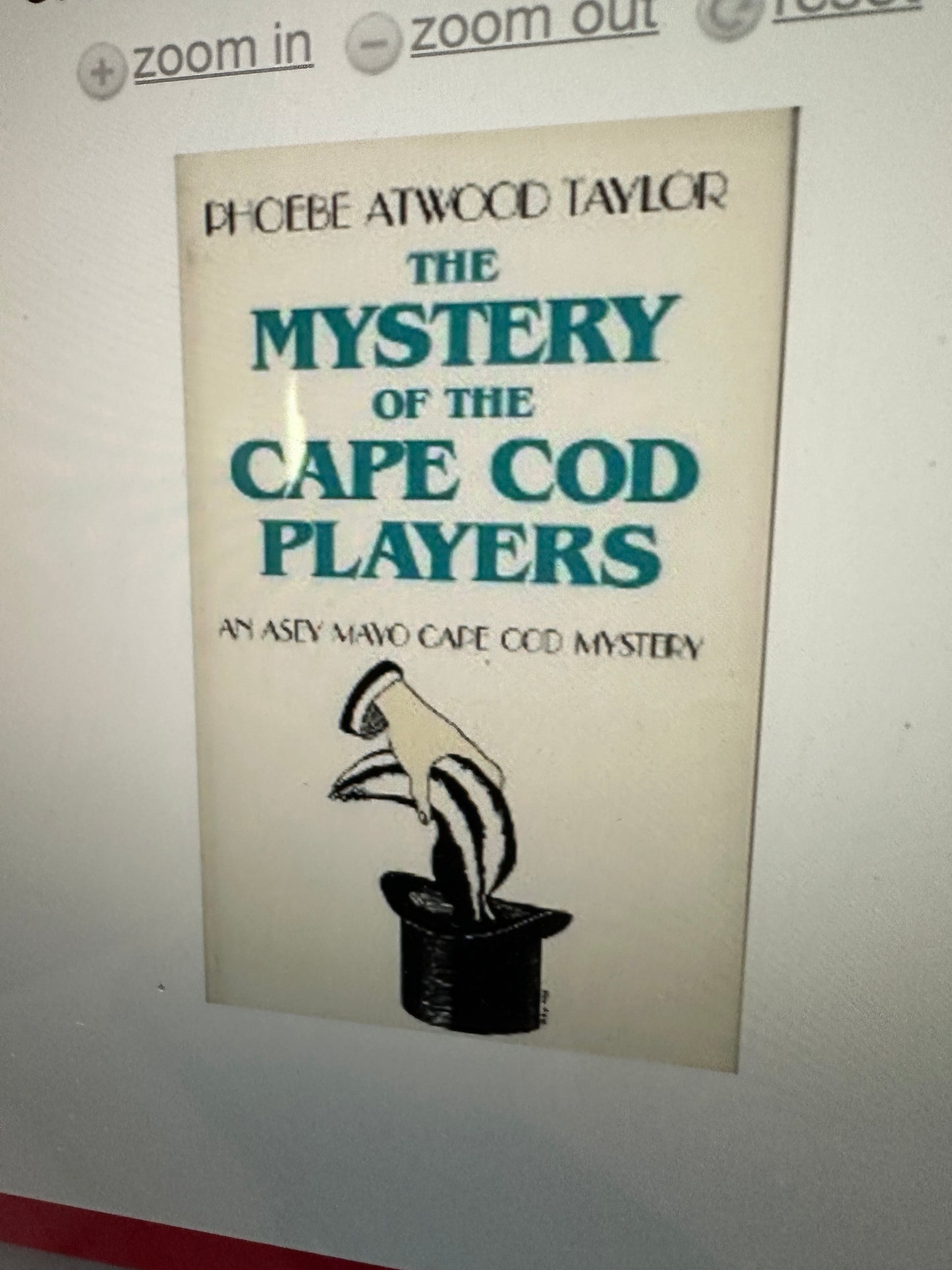 THE MYSTERY OF THE CAPE COD PLAYERS