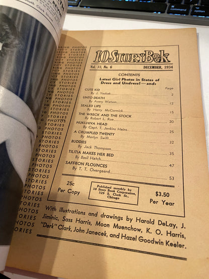 10 Story Book december  1934