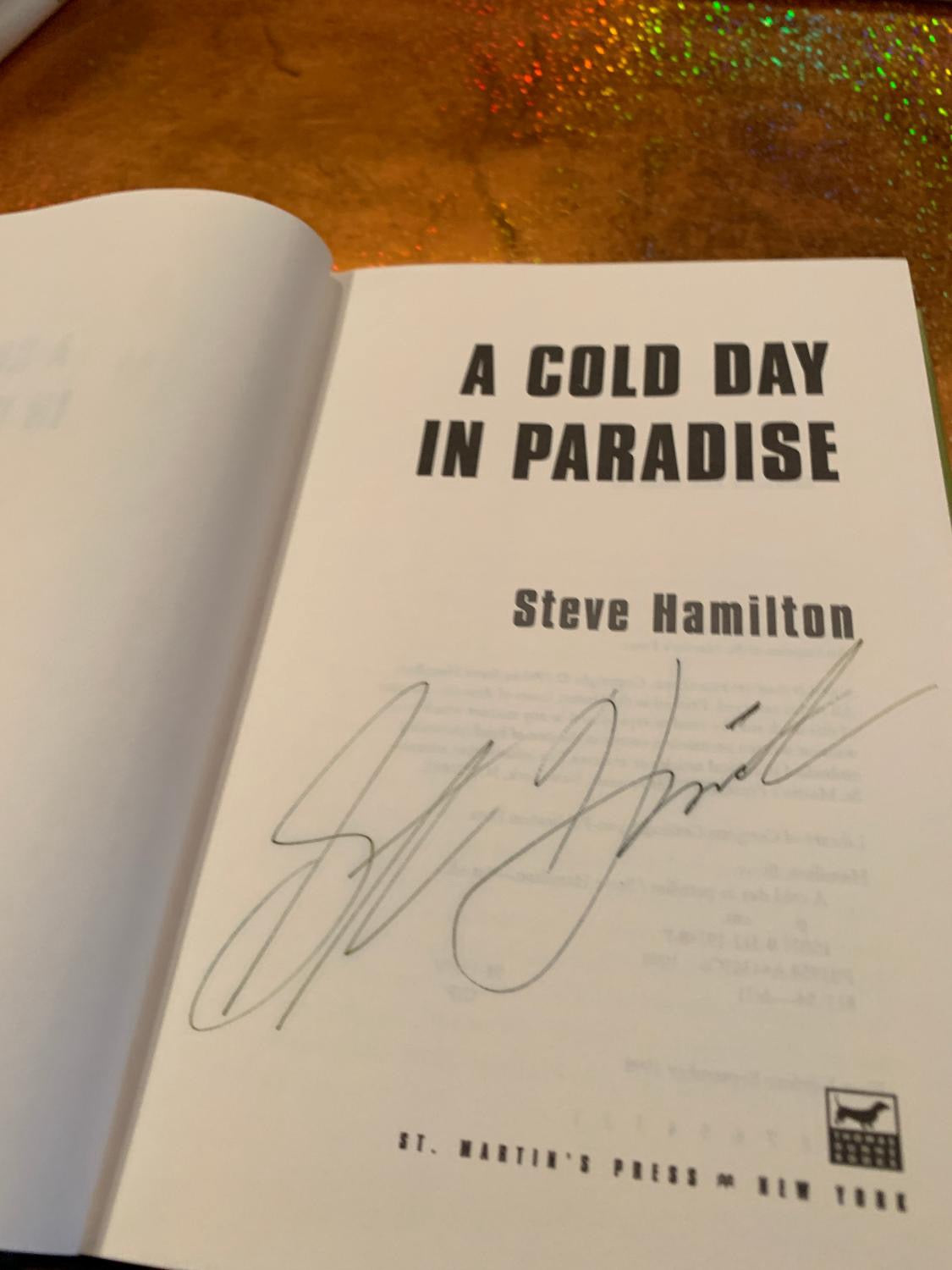 A COLD DAY IN PARADISE by Steve Hamilton