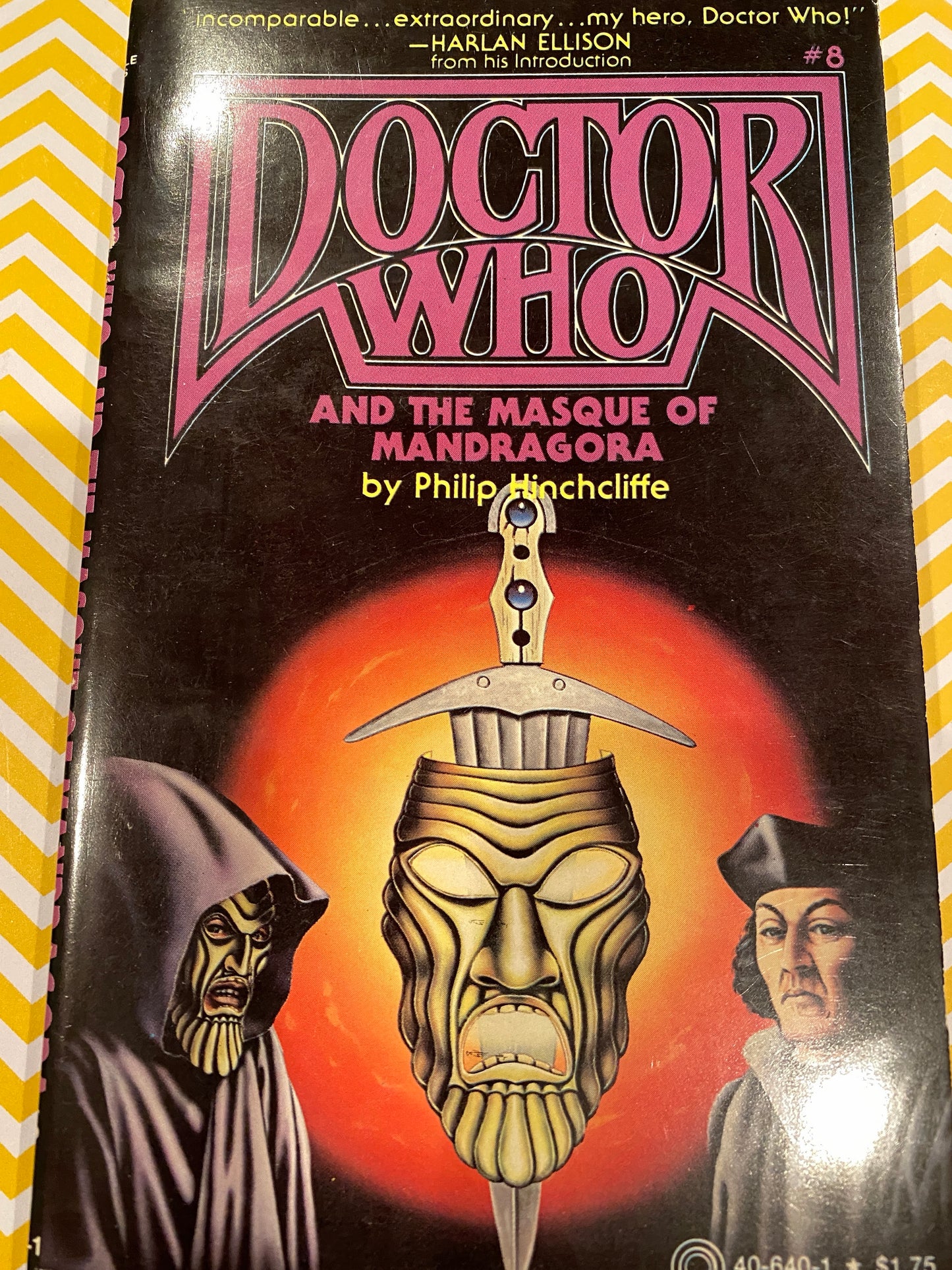 DR WHO  and the masque of mandragora by Phillip Hinchcliffe  into by Harlan Ellison
