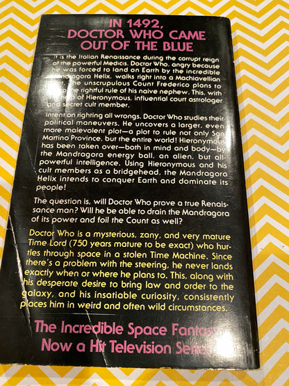 DR WHO  and the masque of mandragora by Phillip Hinchcliffe  into by Harlan Ellison
