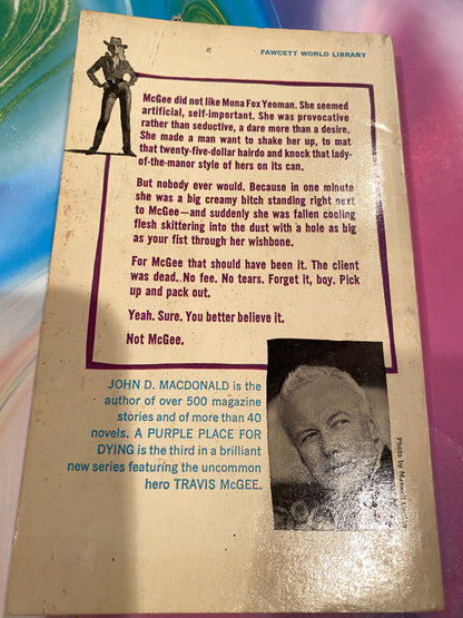A PURPLE PLACE FOR DYING by John D MacDonald
