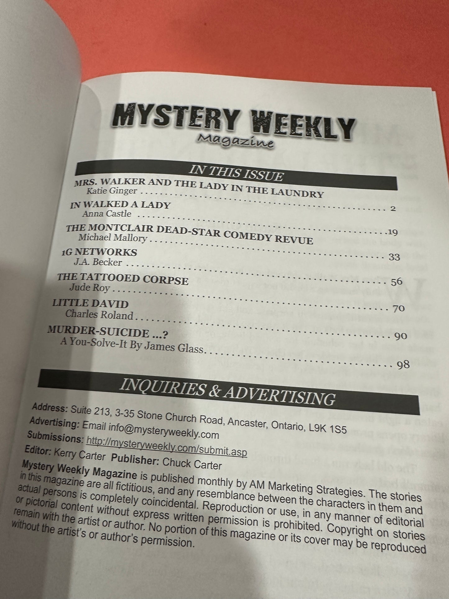 Mystery Weekly magazine May2017