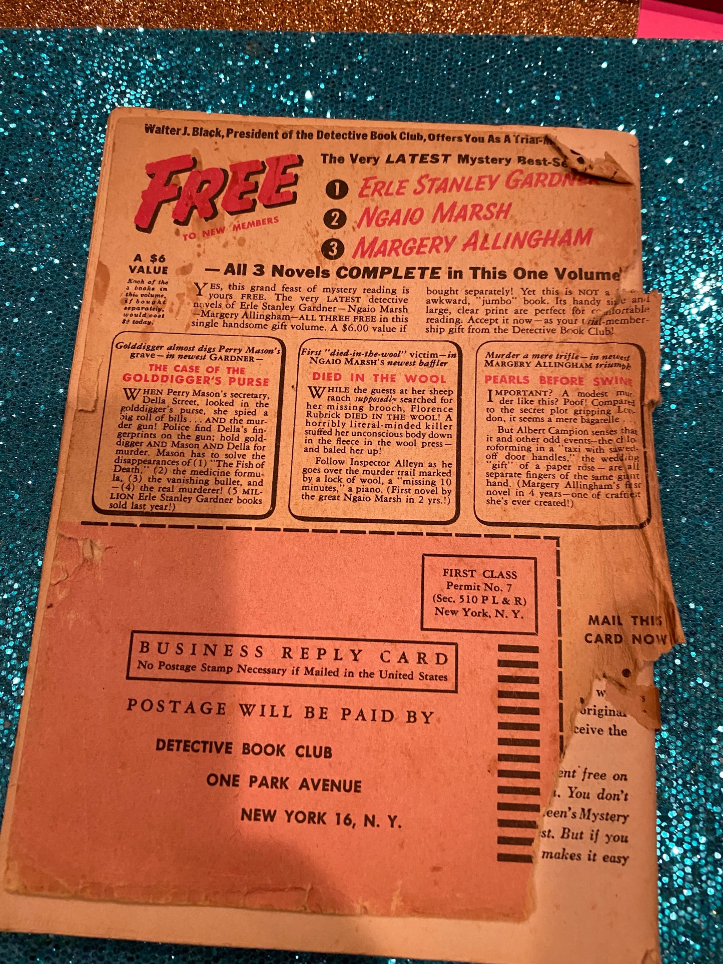 Ellery Queen Mystery Magazine AUG 1946  vol 8 #33   NO COVER