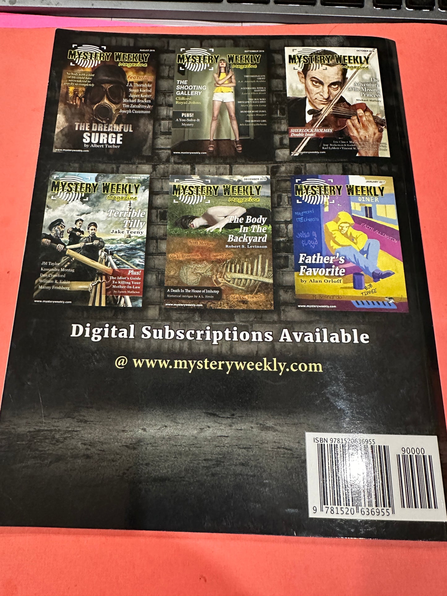 Mystery Weekly magazine October 2015