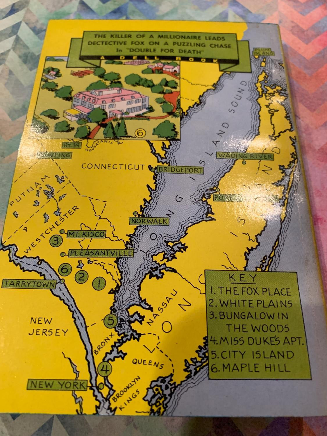 DOUBLE FOR DEATH (dell mapback #495)