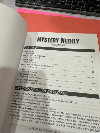 Mystery Weekly magazine June 2018