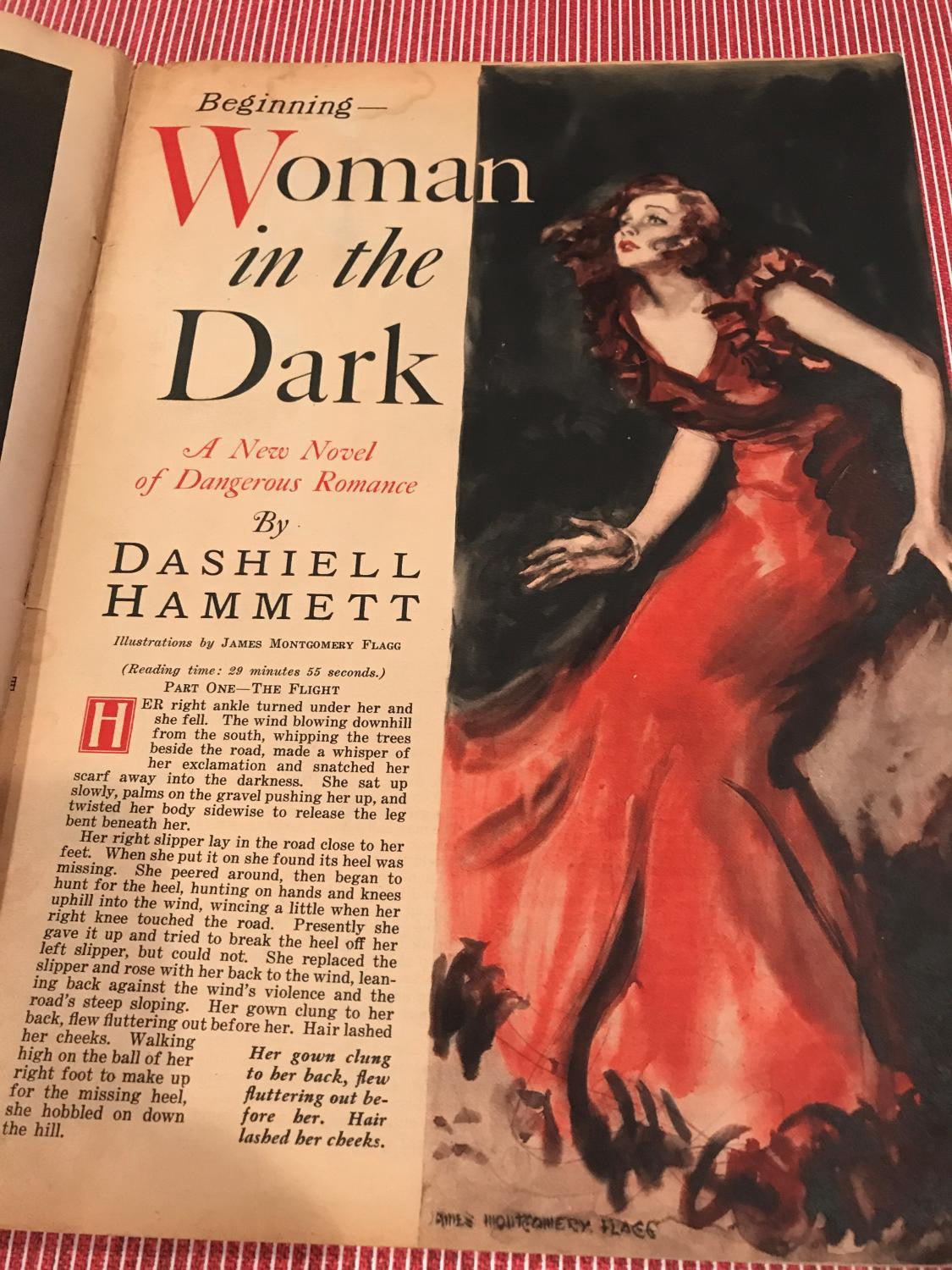 WOMAN IN THE DARK. COMPLETE THREE PART SERIAL IN LIBERTY MAGAZINE 1933