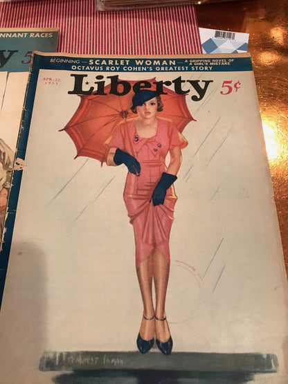 WOMAN IN THE DARK. COMPLETE THREE PART SERIAL IN LIBERTY MAGAZINE 1933