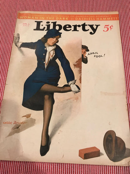 WOMAN IN THE DARK. COMPLETE THREE PART SERIAL IN LIBERTY MAGAZINE 1933