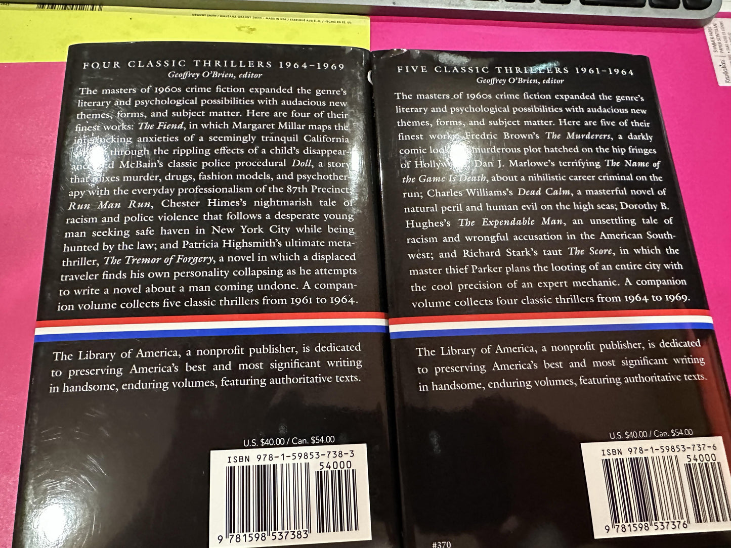 Crime Novels of the 1960's  LIBRARY OF AMERICA BOXED SET
