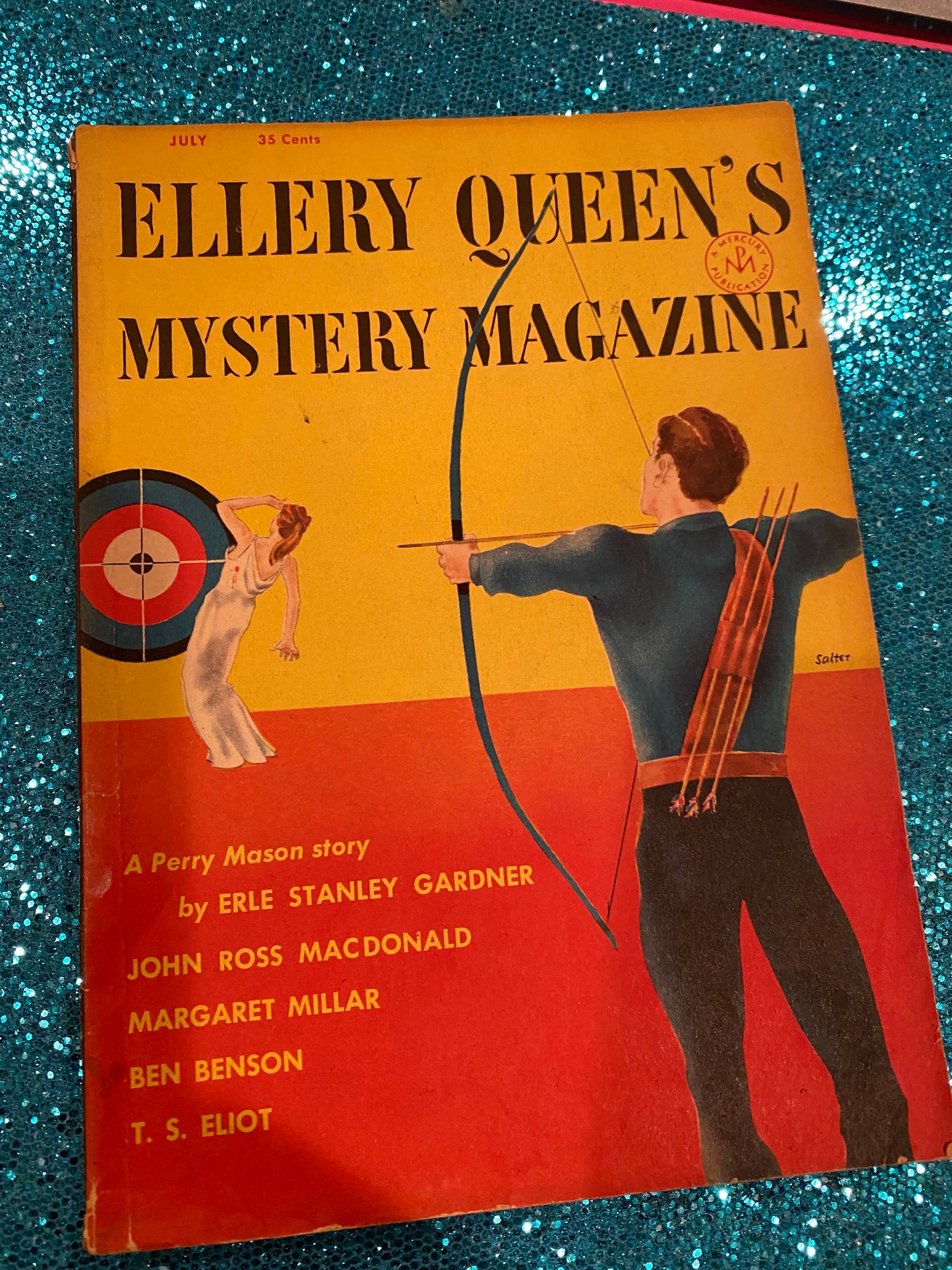 Ellery Queen Mystery Magazine July 1954 Vol 24 #128