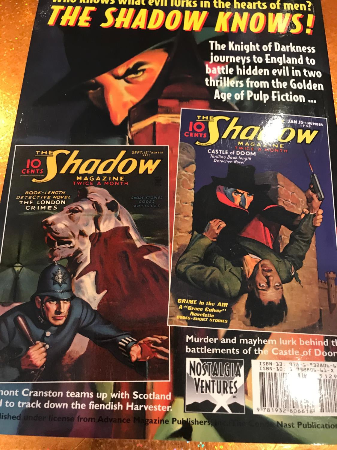 THE SHADOW # 8 THE LONDON CRIMES & CASTLE OF DOOM