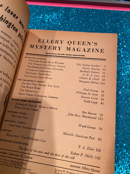 Ellery Queen Mystery Magazine July 1954 Vol 24 #128