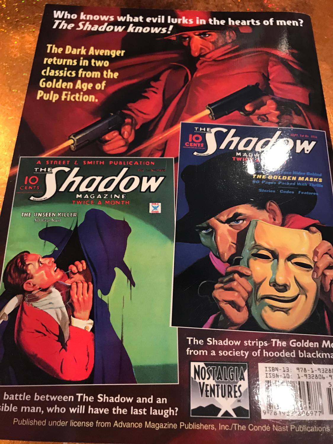 THE SHADOW # 18 THE GOLDEN MASKS & THE UNSEEN KILLER