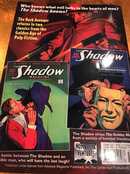 THE SHADOW # 18 THE GOLDEN MASKS & THE UNSEEN KILLER