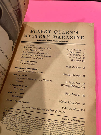 Ellery Queen Mystery Magazine Jan 1955
